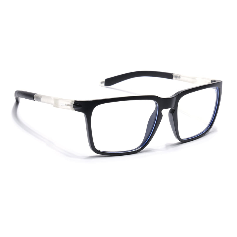Voyage Active Black Square Eyeglasses for Men & Women - MG5755-C3