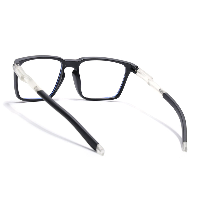 Voyage Active Black Square Eyeglasses for Men & Women - MG5755-C3