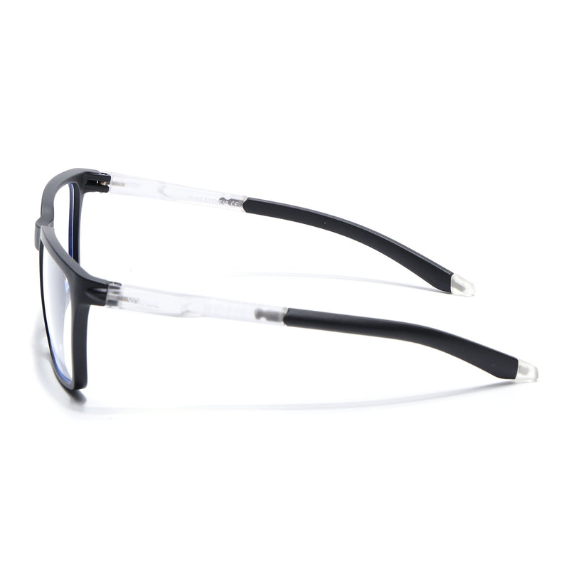 Voyage Active Black Square Eyeglasses for Men & Women - MG5755-C3