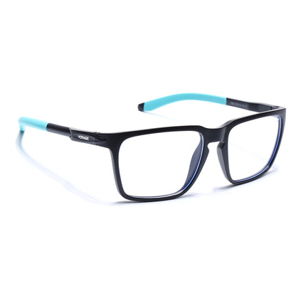 Voyage Active Black Square Eyeglasses for Men & Women - MG5757-C5