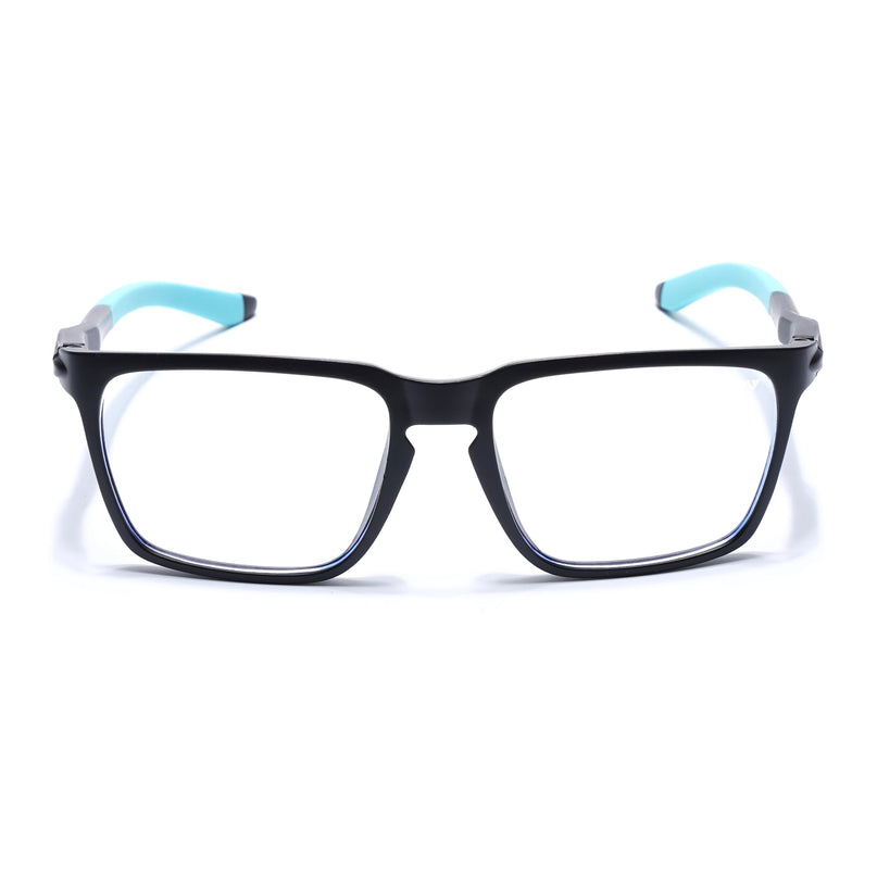 Voyage Active Black Square Eyeglasses for Men & Women - MG5757-C5