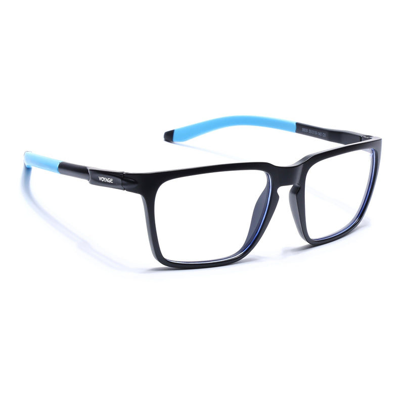 Voyage Active Black Square Eyeglasses for Men & Women - MG5758-C6