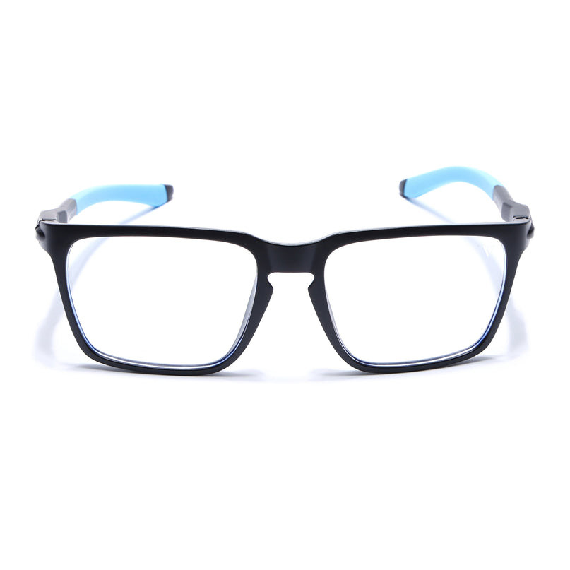 Voyage Active Black Square Eyeglasses for Men & Women - MG5758-C6