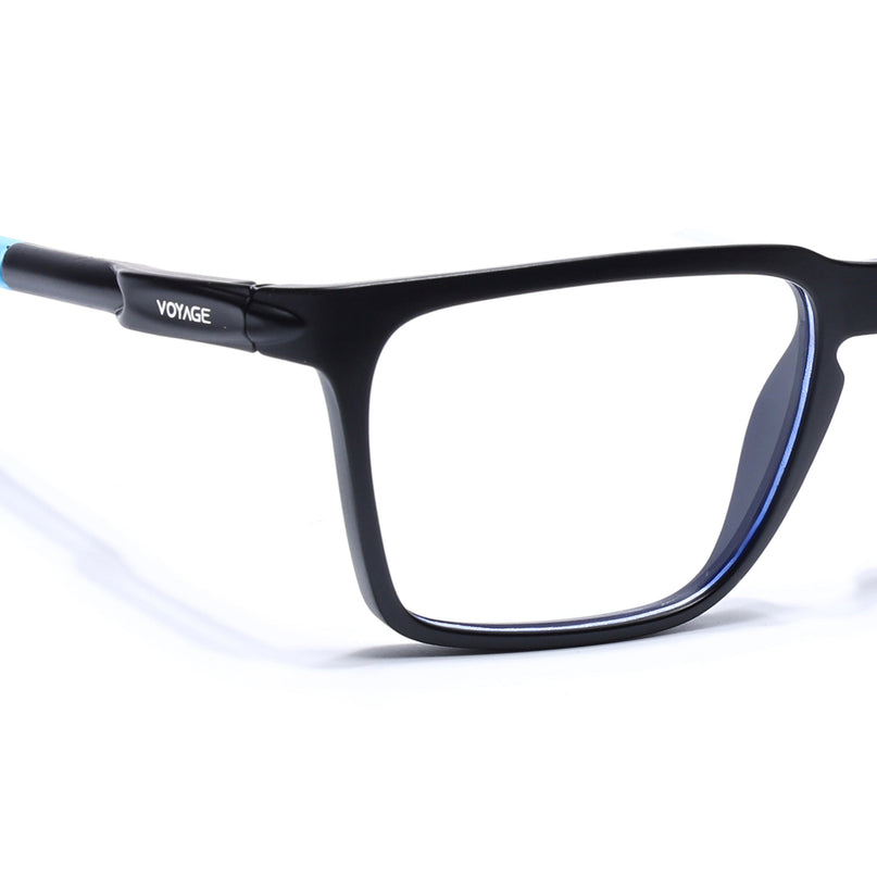 Voyage Active Black Square Eyeglasses for Men & Women - MG5758-C6