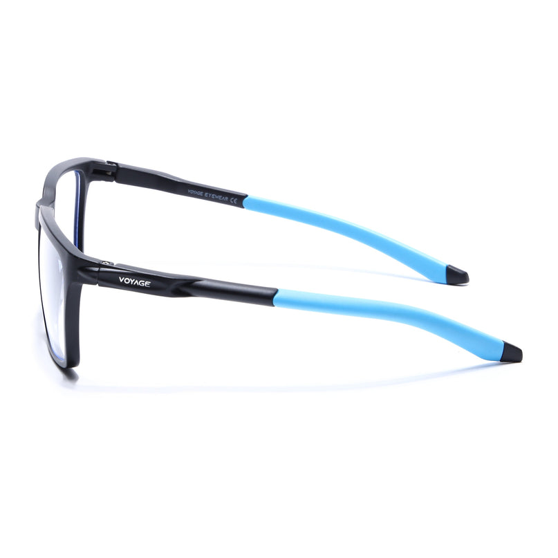 Voyage Active Black Square Eyeglasses for Men & Women - MG5758-C6