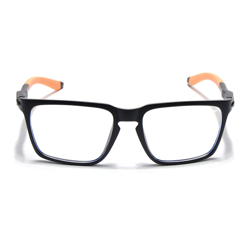 Voyage Active Black Square Eyeglasses for Men & Women - MG5759-C7