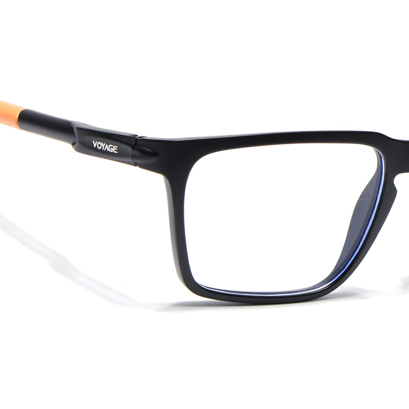 Voyage Active Black Square Eyeglasses for Men & Women - MG5759-C7