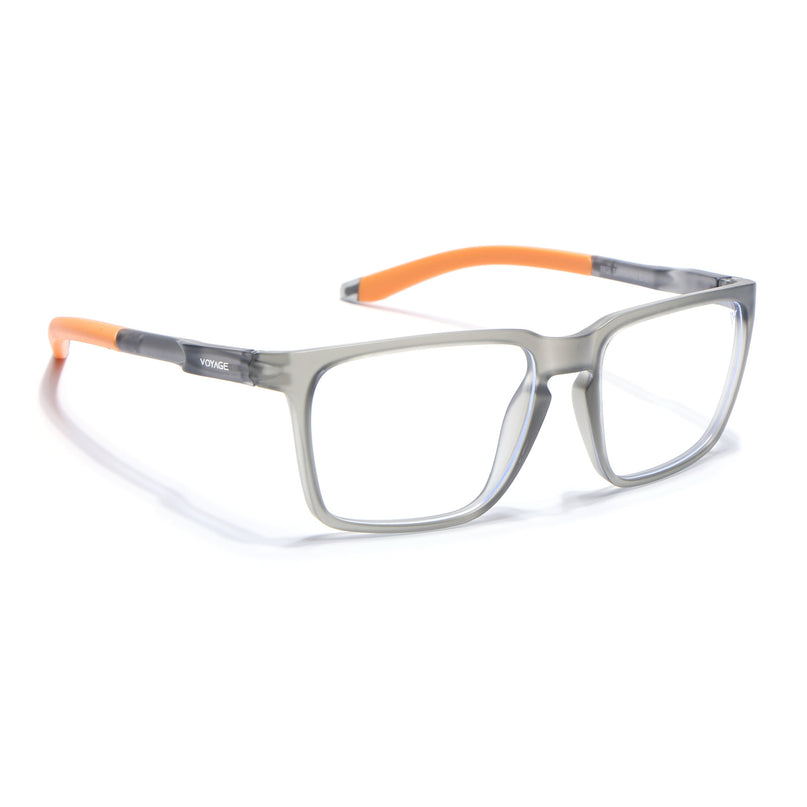 Voyage Active Grey Square Eyeglasses for Men & Women - MG5760-C8
