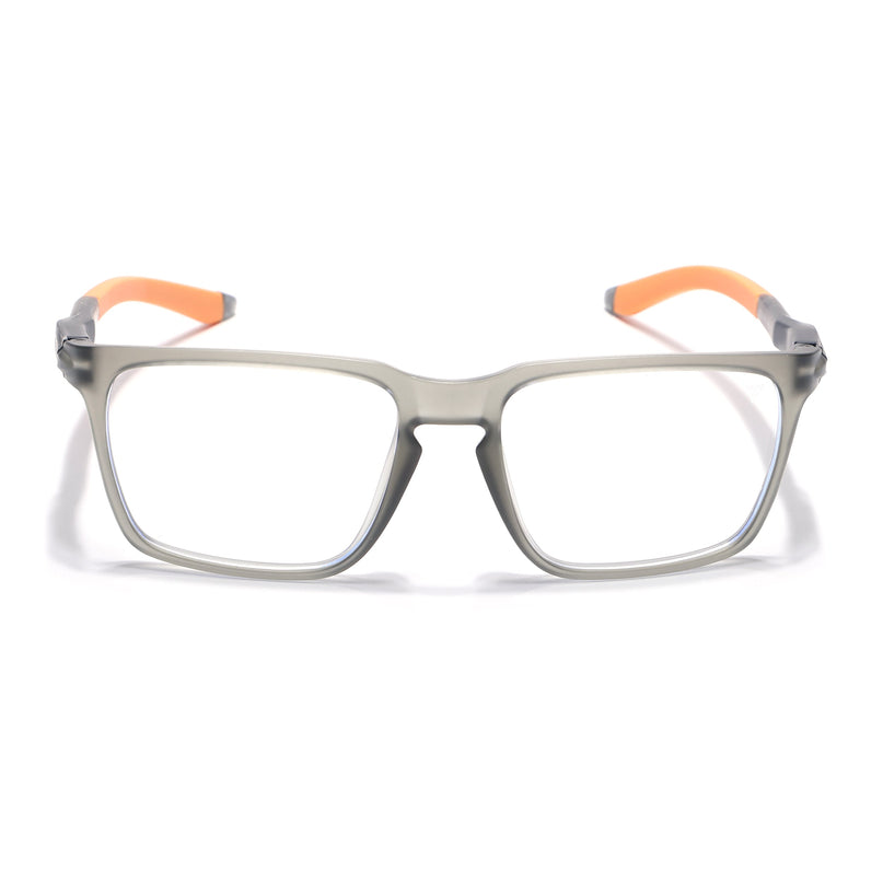 Voyage Active Grey Square Eyeglasses for Men & Women - MG5760-C8