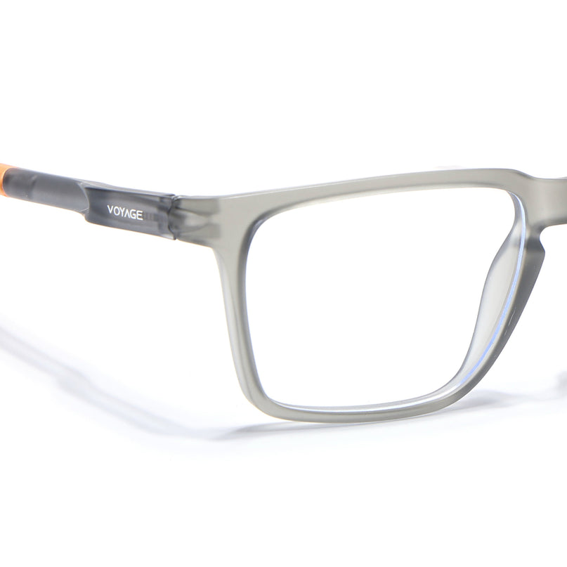 Voyage Active Grey Square Eyeglasses for Men & Women - MG5760-C8
