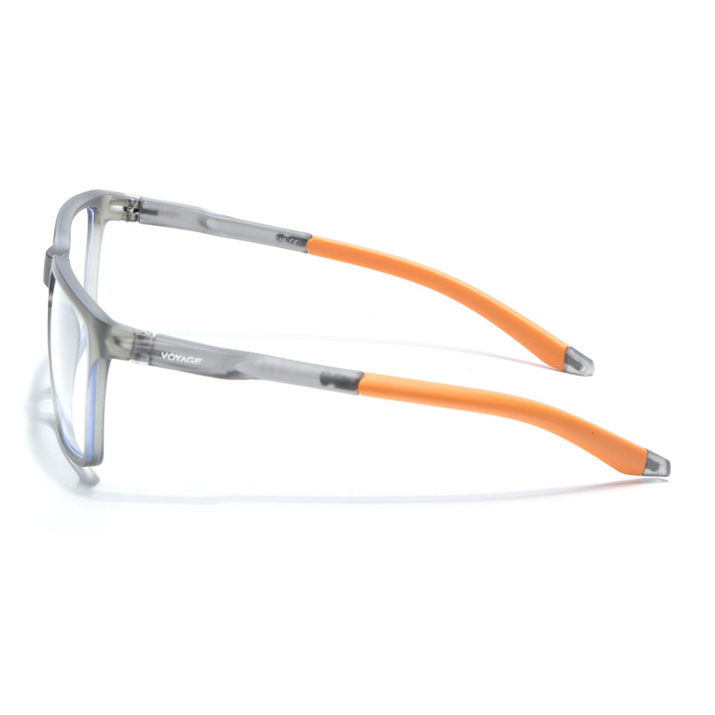Voyage Active Grey Square Eyeglasses for Men & Women - MG5760-C8