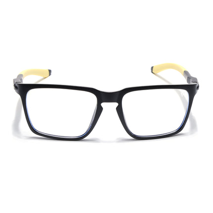 Voyage Active Black Square Eyeglasses for Men & Women - MG5761-C9
