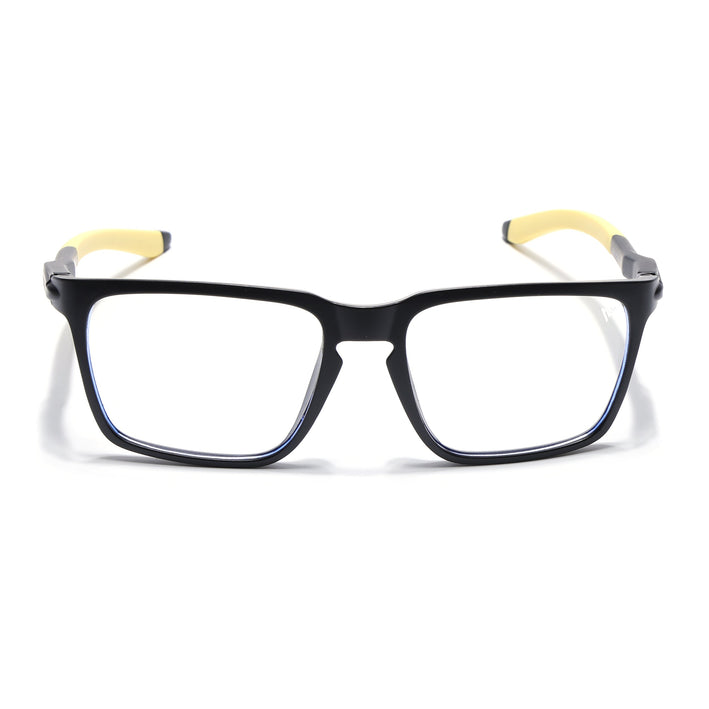 Voyage Active Black Square Eyeglasses for Men & Women - MG5761-C9