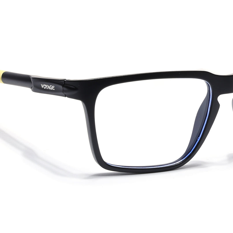 Voyage Active Black Square Eyeglasses for Men & Women - MG5761-C9