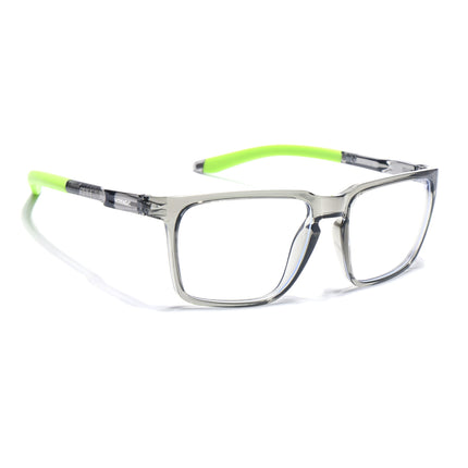 Voyage Active Transparent Grey Square Eyeglasses for Men & Women - MG5762-C10