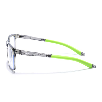 Voyage Active Transparent Grey Square Eyeglasses for Men & Women - MG5762-C10