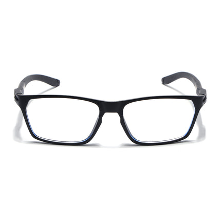 Voyage Active Black Rectangle Eyeglasses for Men & Women - MG5763-C1