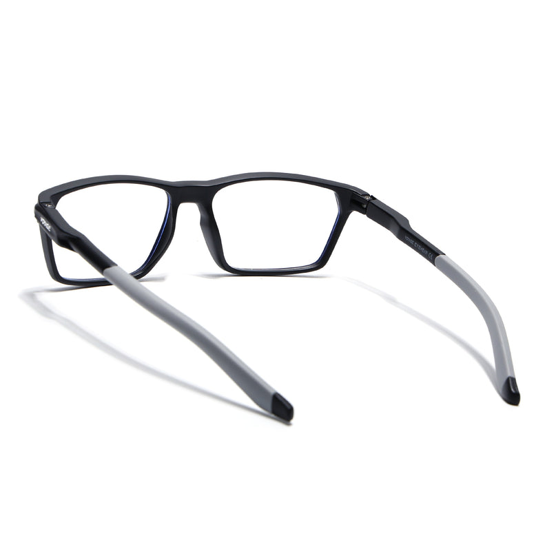 Voyage Active Black Rectangle Eyeglasses for Men & Women - MG5764-C2
