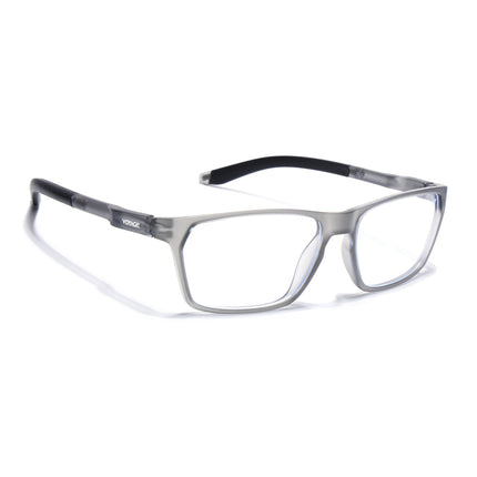Voyage Active Black Rectangle Eyeglasses for Men & Women - MG5766-C4