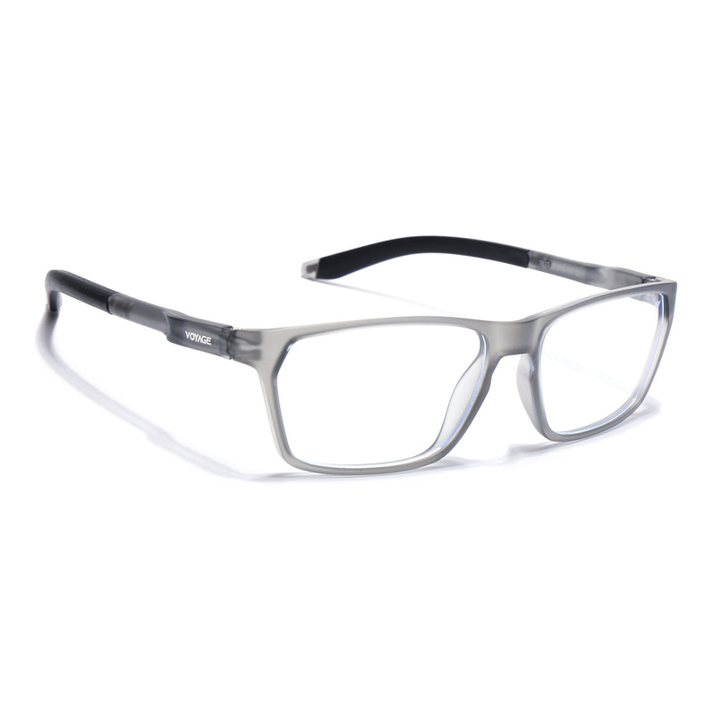 Voyage Active Black Rectangle Eyeglasses for Men & Women - MG5766-C4