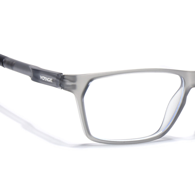 Voyage Active Black Rectangle Eyeglasses for Men & Women - MG5766-C4