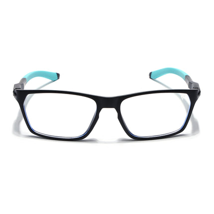 Voyage Active Black Rectangle Eyeglasses for Men & Women - MG5767-C5
