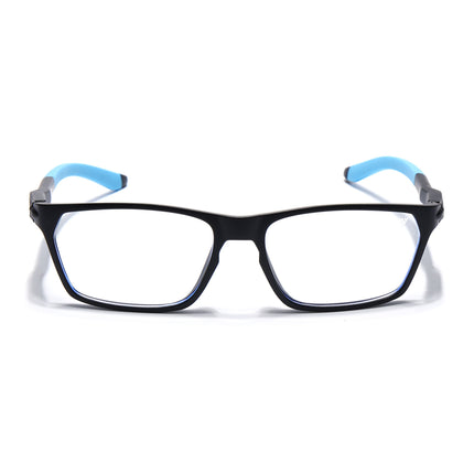 Voyage Active Black Rectangle Eyeglasses for Men & Women - MG5768-C6