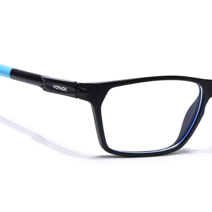 Voyage Active Black Rectangle Eyeglasses for Men & Women - MG5768-C6