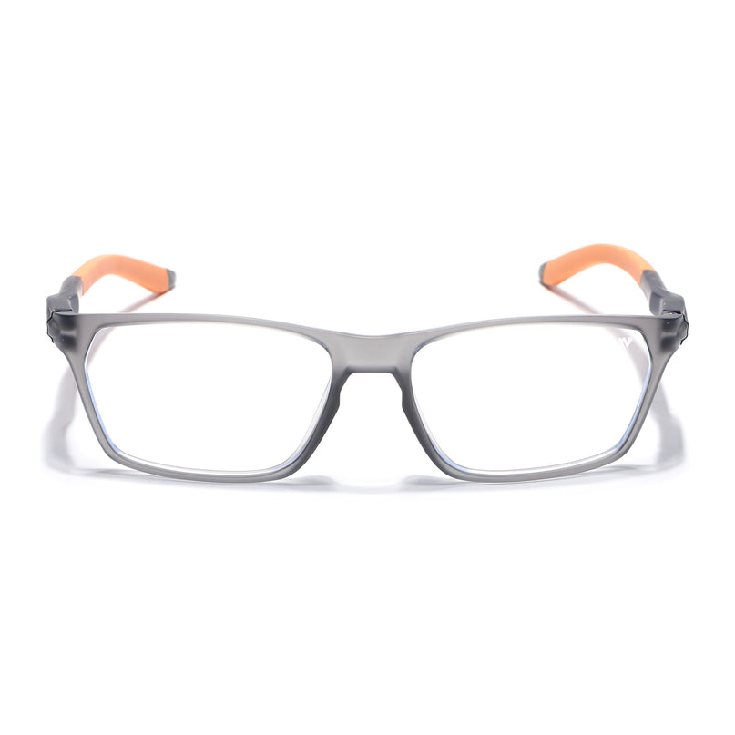 Voyage Active Grey Rectangle Eyeglasses for Men & Women - MG5769-C7