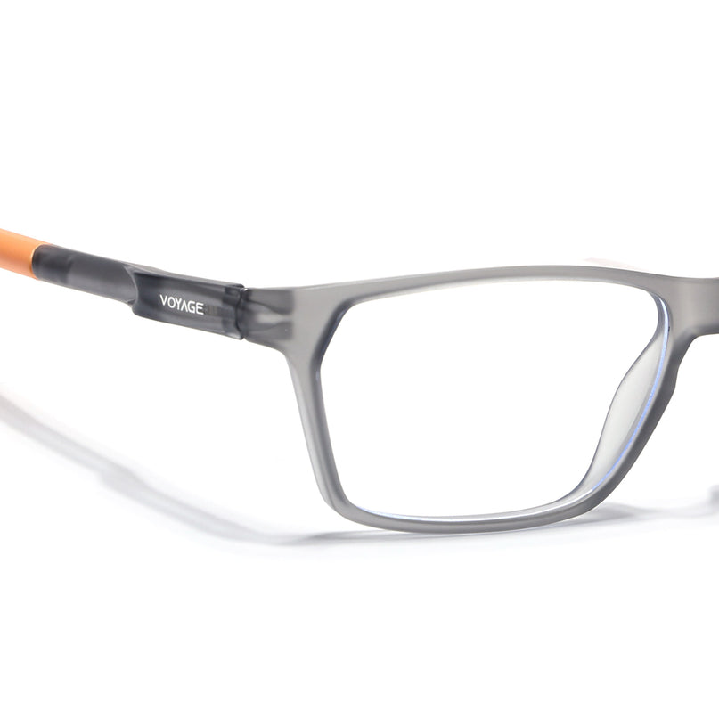 Voyage Active Grey Rectangle Eyeglasses for Men & Women - MG5769-C7