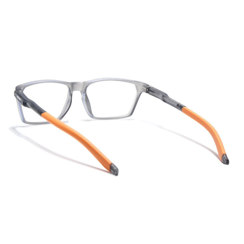 Voyage Active Grey Rectangle Eyeglasses for Men & Women - MG5769-C7