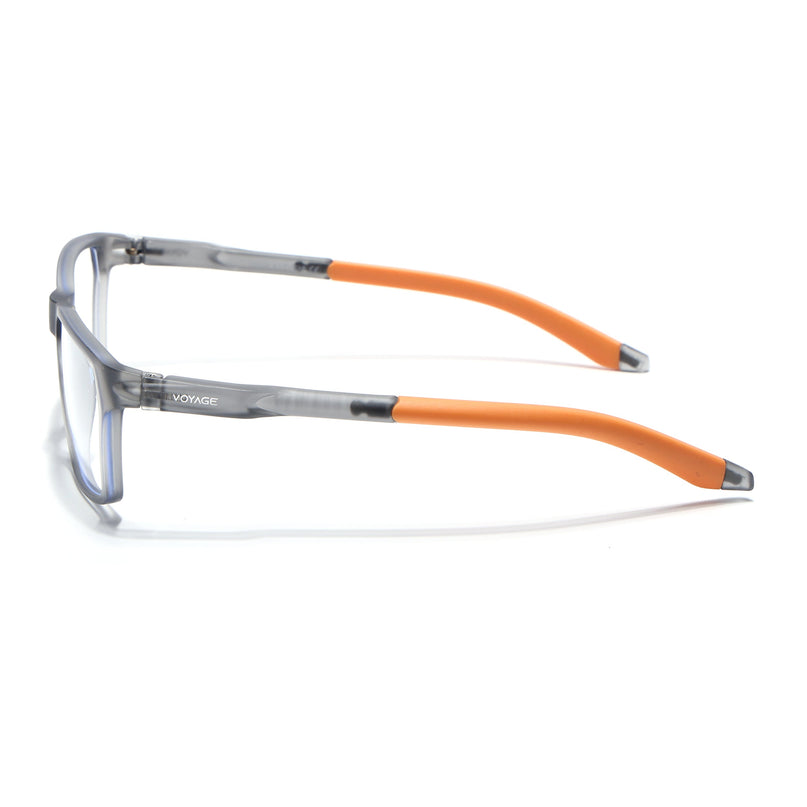 Voyage Active Grey Rectangle Eyeglasses for Men & Women - MG5769-C7