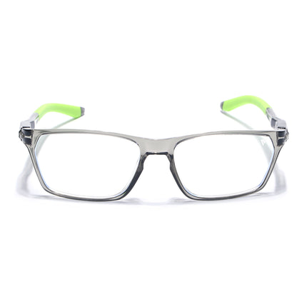 Voyage Active Transparent Grey Rectangle Eyeglasses for Men & Women - MG5771-C9