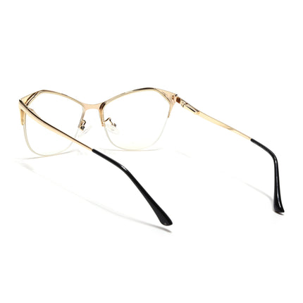 Voyage Glam Black & Sky Blue Cateye Eyeglasses for Women - MG4414-C1
