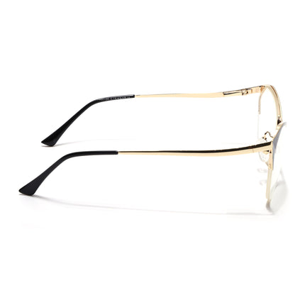Voyage Glam Black & Sky Blue Cateye Eyeglasses for Women - MG4414-C1