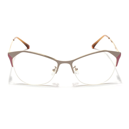 Voyage Glam Golden & Pink Cateye Eyeglasses for Women - MG4417-C4