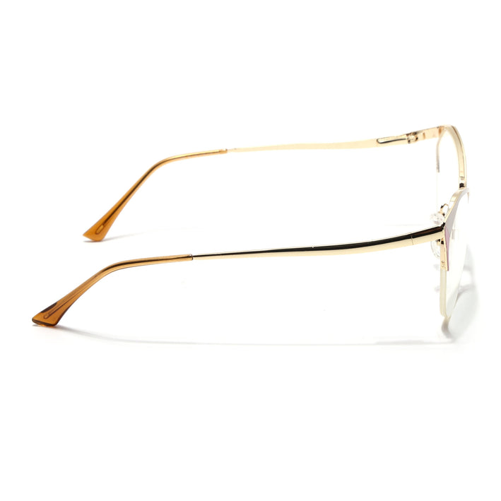 Voyage Glam Golden & Pink Cateye Eyeglasses for Women - MG4417-C4