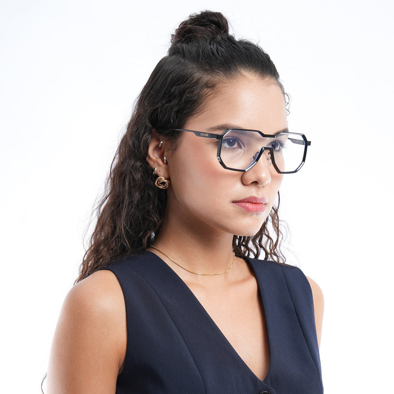 Voyage Goat Black Eyeglasses for Men & Women - MG5164-C2