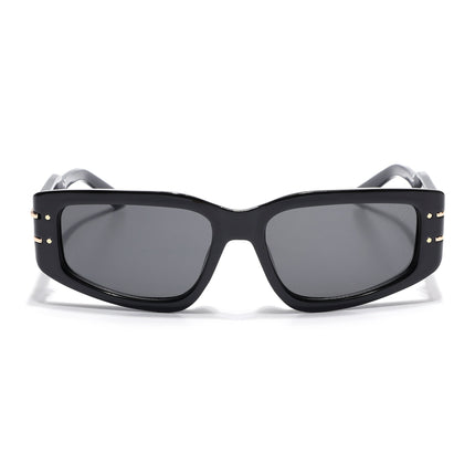 Rectangle Sunglasses (Black Lens | Black Frame - MG6703)