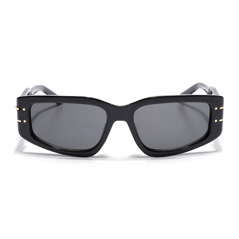Rectangle Sunglasses (Black Lens | Black Frame - MG6703)