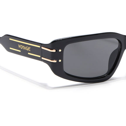 Rectangle Sunglasses (Black Lens | Black Frame - MG6703)