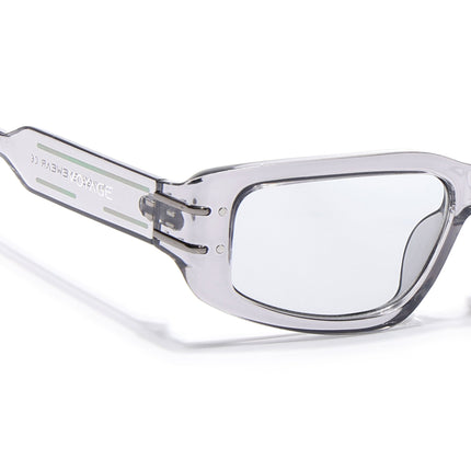 Rectangle Sunglasses (Clear Lens | Grey Frame - MG6704)