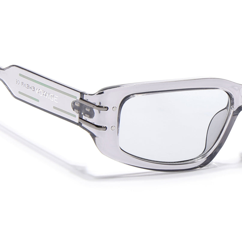 Rectangle Sunglasses (Clear Lens | Grey Frame - MG6704)
