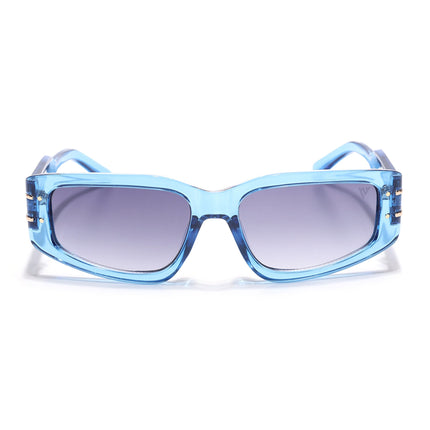 Rectangle Sunglasses (Grey Lens | Blue Frame - MG6705)