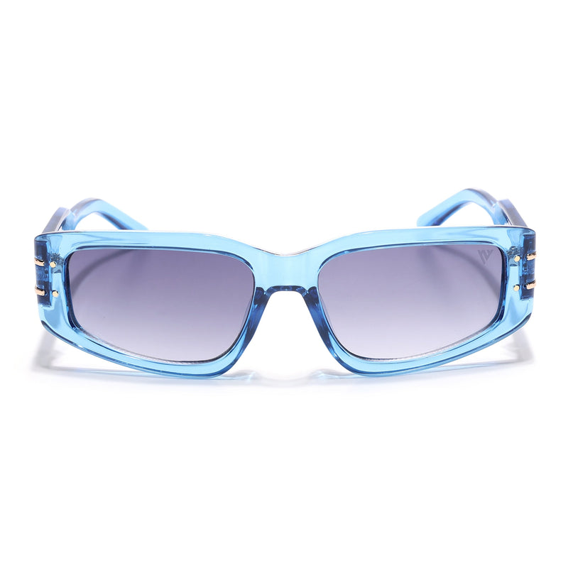 Rectangle Sunglasses (Grey Lens | Blue Frame - MG6705)