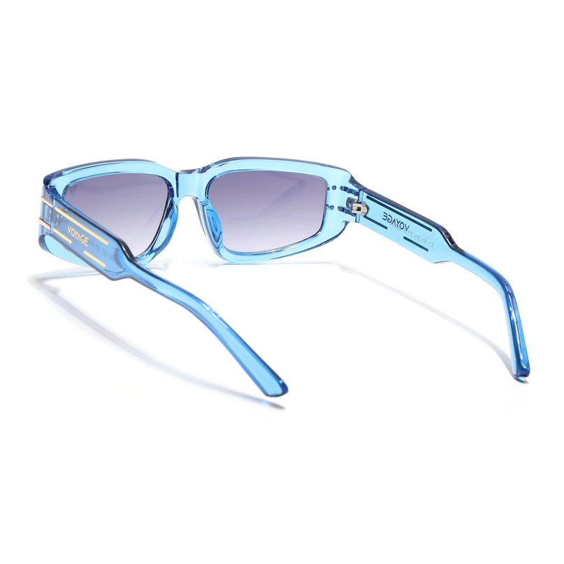 Rectangle Sunglasses (Grey Lens | Blue Frame - MG6705)