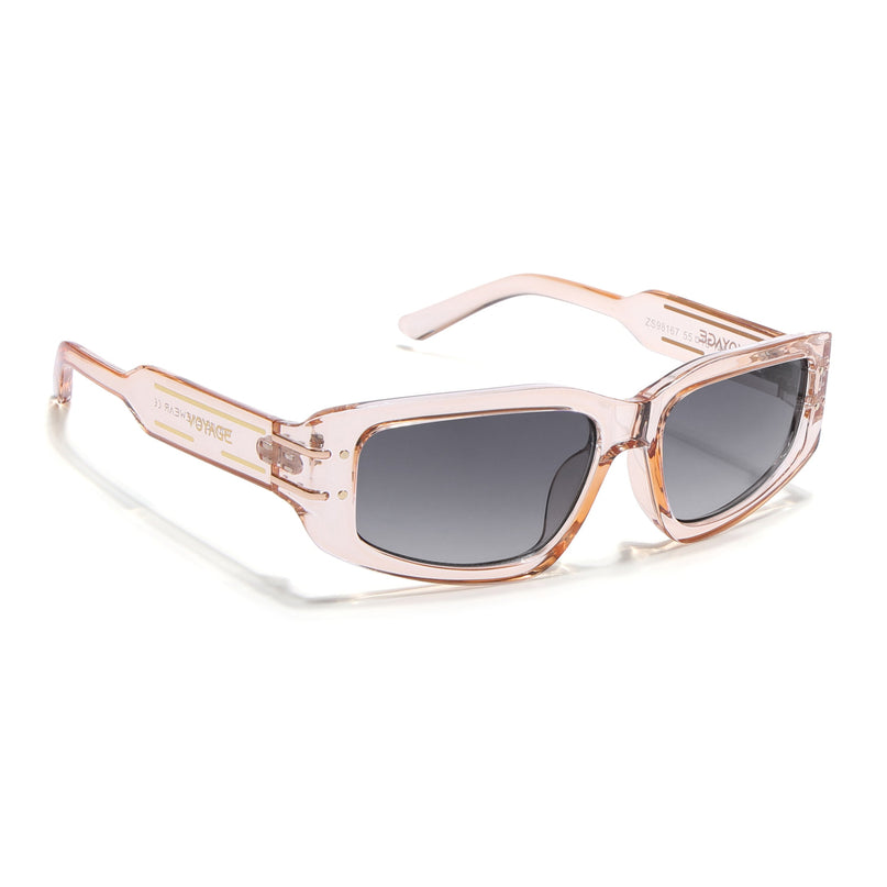 Rectangle Sunglasses (Grey Lens | Brown Frame - MG6706)