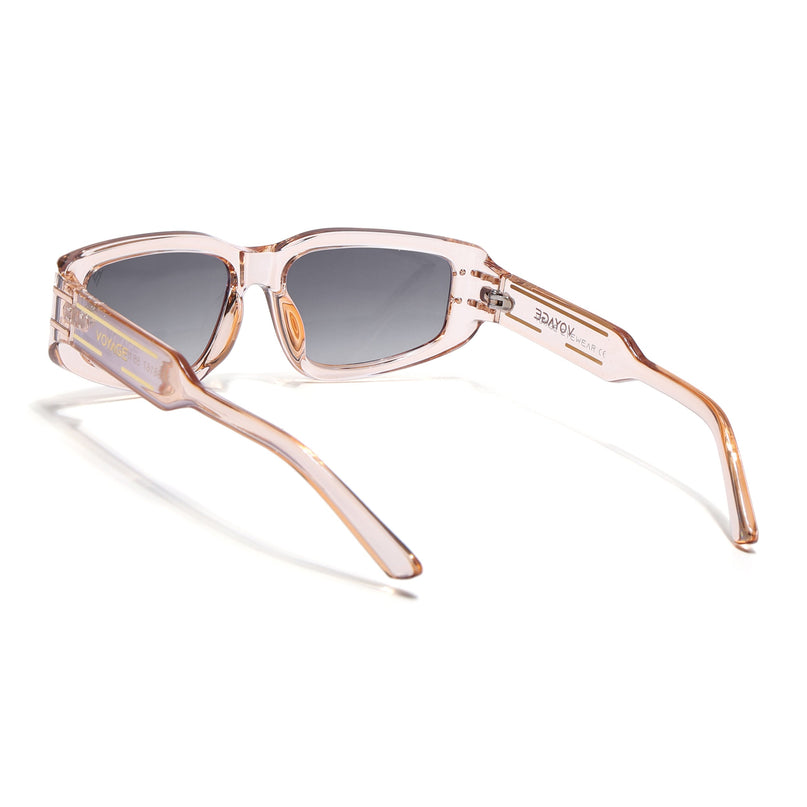 Rectangle Sunglasses (Grey Lens | Brown Frame - MG6706)