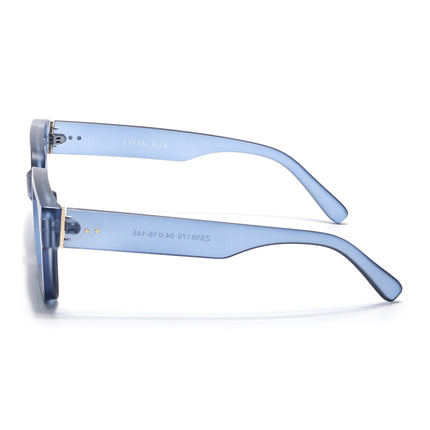 Eyejack Blue Square Sunglasses for Men & Women (98170CL1067)