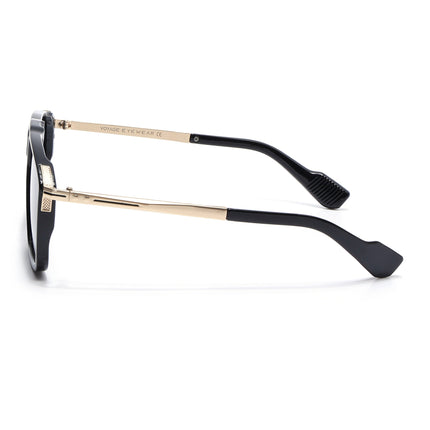 Rebel | Shine Black Wayfarer Polarized Sunglasses  | Black Lens - PMG6628